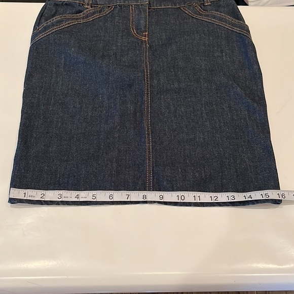 R.E.D. Valentino Denim Pencil Skirt Size 42 EUR 6 US - Picture 10 of 16